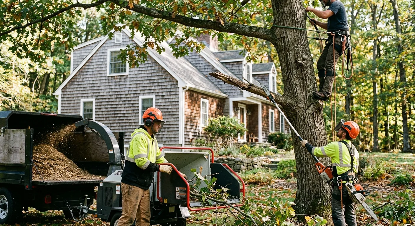 Cheshire Tree Service Pros team completing a Tree Service service visit in Cheshire, CT