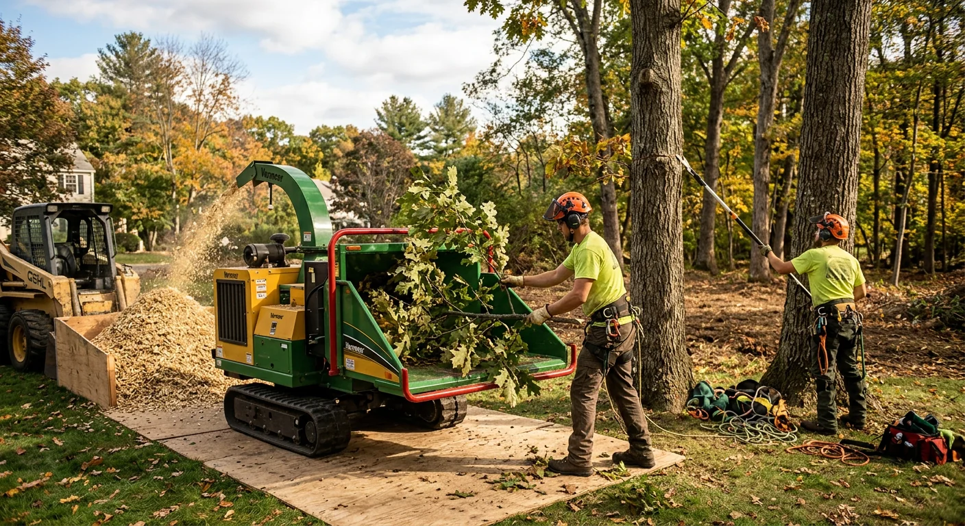 Finished Tree Service system setup by Cheshire Tree Service Pros