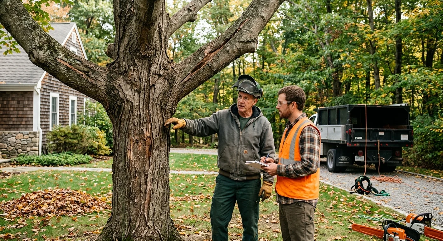 Bare Cheshire yard left open after storm tree loss