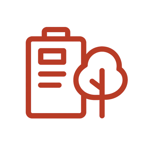 Tree service background overview icon